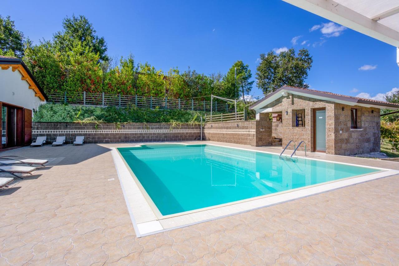Villa Santoro Ai Tre Ulivi Con Piscina Privata Caiazzo Ngoại thất bức ảnh